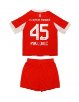 Bayern Munich Aleksandar Pavlovic #45 Domácí dres pro děti 2025-26 Krátký Rukáv (+ trenýrky)